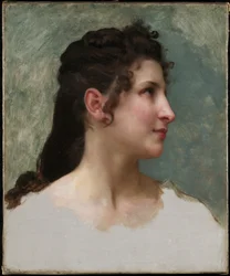 Studio della testa di una ragazza, c.1890